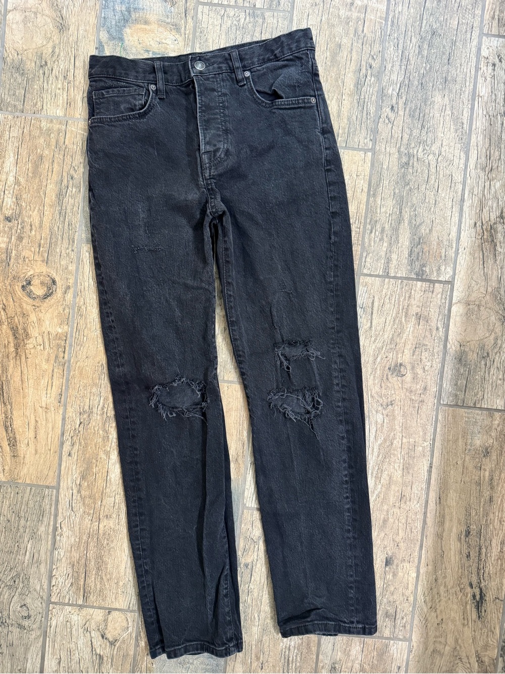 FREE PEOPLE Distressed High-Rise Jeans